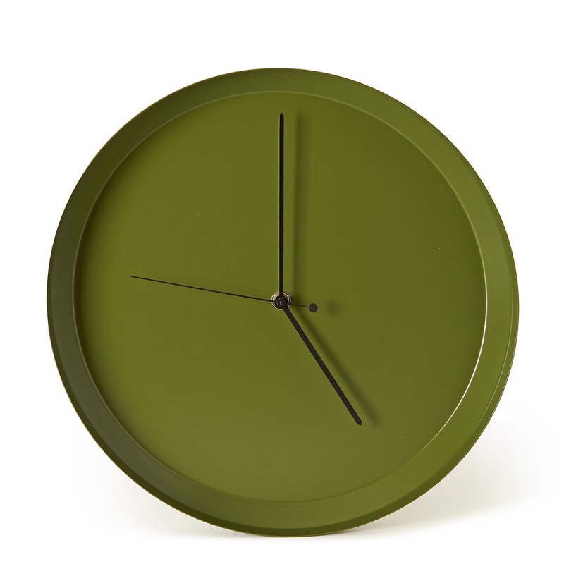 Dish, orologio da parete verde oliva